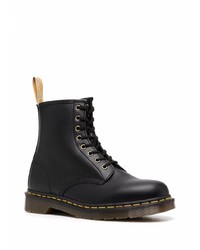 Bottes de loisirs en cuir noires Dr. Martens