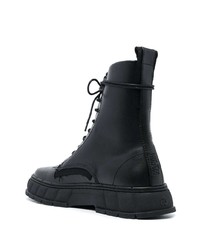 Bottes de loisirs en cuir noires Viron