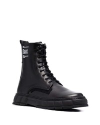 Bottes de loisirs en cuir noires Viron