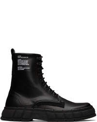 Bottes de loisirs en cuir noires Viron