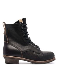 Bottes de loisirs en cuir noires VISVIM