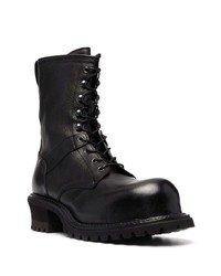 Bottes de loisirs en cuir noires Premiata