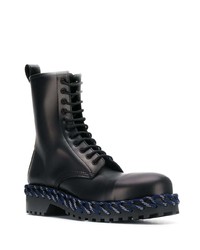 Bottes de loisirs en cuir noires Balenciaga