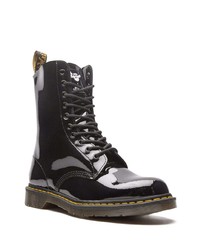 Bottes de loisirs en cuir noires Dr. Martens