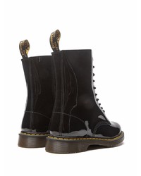 Bottes de loisirs en cuir noires Dr. Martens