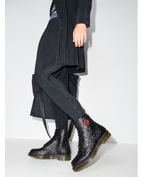 Bottes de loisirs en cuir noires Dr. Martens