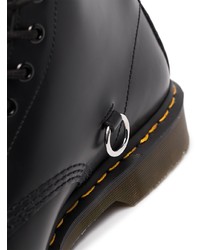 Bottes de loisirs en cuir noires Dr. Martens