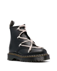 Bottes de loisirs en cuir noires Dr. Martens