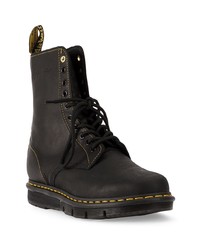 Bottes de loisirs en cuir noires Dr. Martens