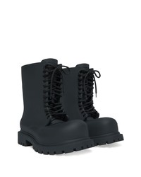 Bottes de loisirs en cuir noires Balenciaga