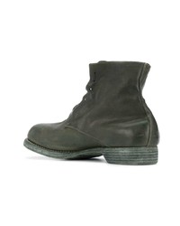 Bottes de loisirs en cuir olive Guidi