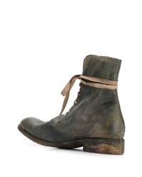 Bottes de loisirs en cuir olive A Diciannoveventitre