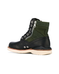 Bottes de loisirs en cuir vert foncé VISVIM