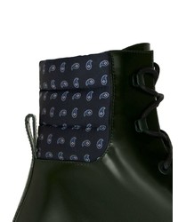 Bottes de loisirs en cuir vert foncé Etro