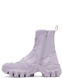 Bottes de loisirs en cuir violet clair Rombaut