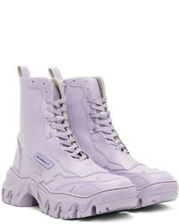 Bottes de loisirs en cuir violet clair Rombaut