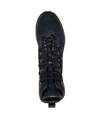 Bottes de loisirs en daim bleu marine Stone Island