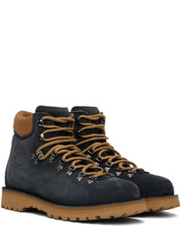 Bottes de loisirs en daim bleu marine Diemme