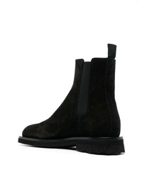 Bottes de loisirs en daim imprimées noires Off-White