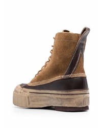 Bottes de loisirs en daim marron clair VISVIM