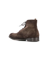 Bottes de loisirs en daim marron foncé Officine Creative