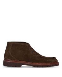 Bottes de loisirs en daim marron foncé Bontoni