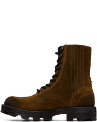 Bottes de loisirs en daim marron foncé Diesel