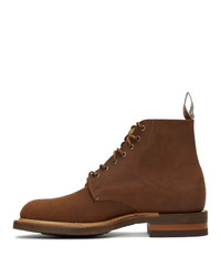 Bottes de loisirs en daim marron foncé R.M. Williams