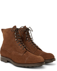 Bottes de loisirs en daim marron foncé Edward Green