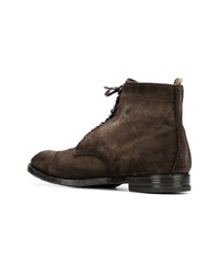 Bottes de loisirs en daim marron foncé Officine Creative