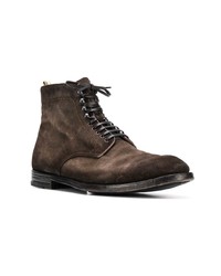 Bottes de loisirs en daim marron foncé Officine Creative