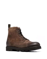 Bottes de loisirs en daim marron foncé Doucal's