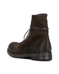 Bottes de loisirs en daim marron foncé Marsèll