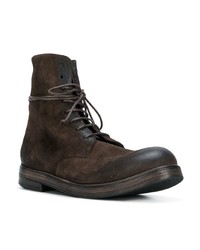 Bottes de loisirs en daim marron foncé Marsèll