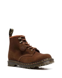 Bottes de loisirs en daim marron foncé Dr. Martens