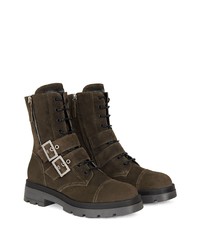 Bottes de loisirs en daim marron foncé Giuseppe Zanotti