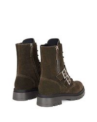 Bottes de loisirs en daim marron foncé Giuseppe Zanotti