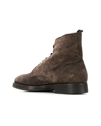 Bottes de loisirs en daim marron Alberto Fasciani