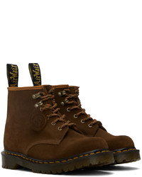 Bottes de loisirs en daim marron Dr. Martens