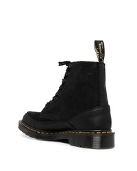 Bottes de loisirs en daim noires Dr. Martens