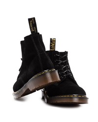 Bottes de loisirs en daim noires Dr. Martens