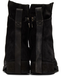 Bottes de loisirs en daim noires Boris Bidjan Saberi