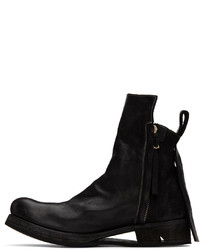 Bottes de loisirs en daim noires Boris Bidjan Saberi