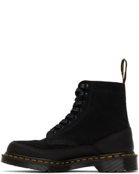 Bottes de loisirs en daim noires Dr. Martens