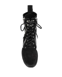 Bottes de loisirs en daim noires Balmain