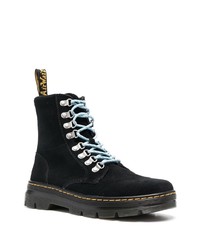 Bottes de loisirs en daim noires Dr. Martens