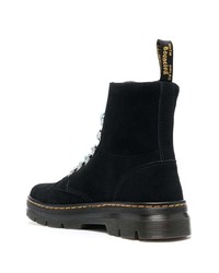 Bottes de loisirs en daim noires Dr. Martens