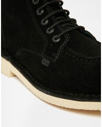 Bottes de loisirs en daim noires Kickers