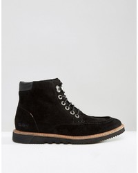 Bottes de loisirs en daim noires Kickers