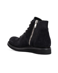 Bottes de loisirs en daim noires Rick Owens